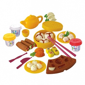 Набор с пластилином - Китайская кухня (Playgo, Play 8594veg)